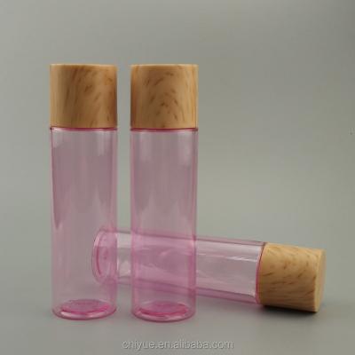 China PET Bottle Cylinder 150ml PET Bottle For Rose Toner , Cosmetic Lotion Bottle With Plug for sale