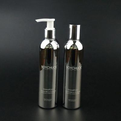 China Personal Care Wholesale Round 250ml/8oz Custom Organic Natural Empty Plastic Bottle Luxury Custom Cosmetic Packaging for sale