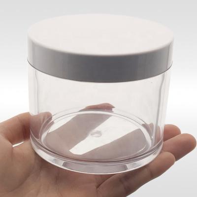 China Cosmetic Packaging Wall PET Heavy Jar 250ml Recycled Plastic Container for sale