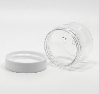 China High Quality PET 50g Cosmetic Packaging Jar Manufacturer Transparent Empty Jar for sale