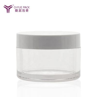 China Cosmetic Packaging Wall PET 100ml Jar Thick Plastic Container For Cream for sale