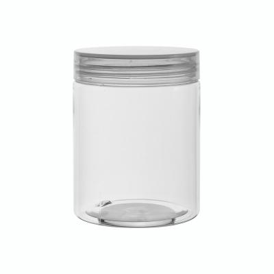 China Tall Size 300ml PET Cosmetic Packaging Jar With Lid M Facial Ask Jar for sale