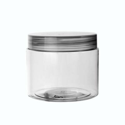 China Large Size 500ml 16oz Hair Cream Cosmetic Jar Body Butter Cosmetic Packaging Plastic Jar for sale