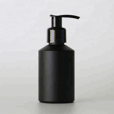 China Personal Care Cosmetic Packaging 120ml Plastic Shampoo Bottle PET Frosted Bottle for sale