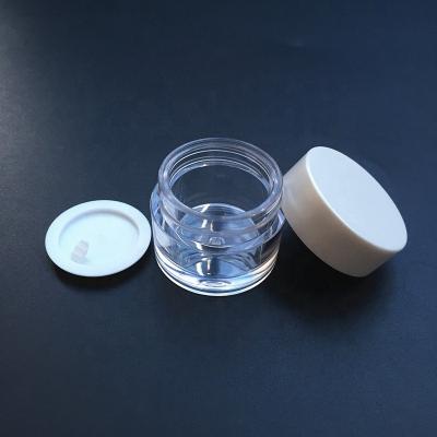 China Plastic Cosmetic Jars Skin Care Creams 5g Mini Empty Cream Jar PETG for sale