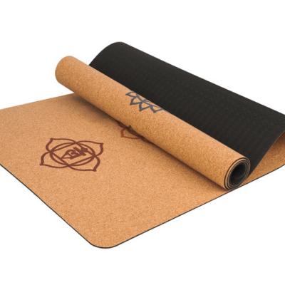 China Amazon Dropshipping Purchase Eco-Friendly Natural Organic Cork Yoga Mat Strip Waterproof Washable Durable Non-Slip Private Label Anti-Slip For Fitness for sale