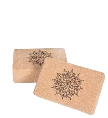 China . Amazon Eco-Friendly High Density Dropshipping 2 Pack Natural Cork Eco Friendly Yoga Custom Logo Design Blocks 3