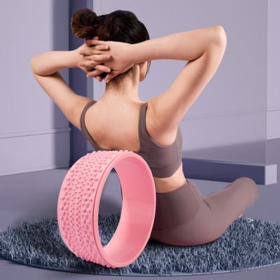 China Home Use Balance Trainers Band PP Roll Spine Back Pain Corrector Foam Roller Workout Eco Massage Roller Ultimate Back Yoga Wheel for sale