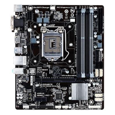 China Desktop for Gigabyte GA-B85M-DS3H B85 DDR3 motherboard support 1150 CPU for sale