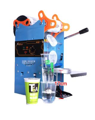 China Professional manual food yogurt Juice Plastic Paper boba tea cup sealing machine for sale