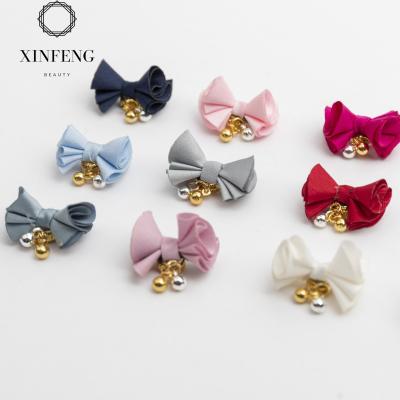 China 2020 New Nail Art Flower Bow Nail Charms Magnetic Nail Pom Pom Latest Products 2021Popular Nail Supply for sale