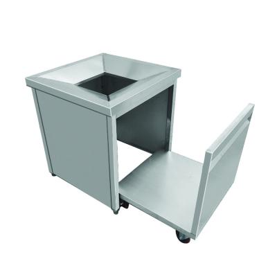 China Long lasting durable kitchen with stainless steel food collection cart for sale