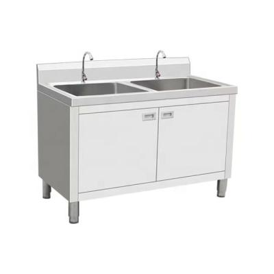 China Double Star 201 Modern Universal Kitchen And Bathroom Stainless Steel Sink Cabinet for sale