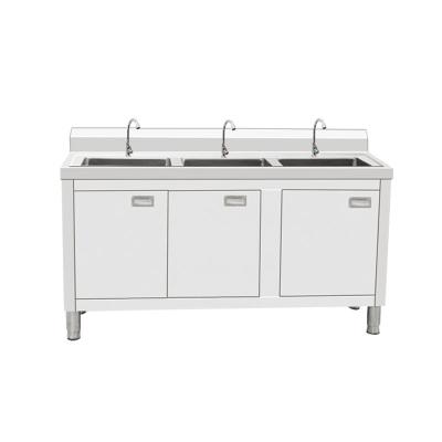 China Modern Stainless Steel 201 General Purpose Kitchen Sink Cabinet and Bathroom Laundry Cabinet for sale