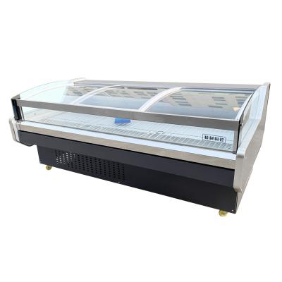 China Single-temperature Fridge Butcher Fresh Meat Display Refrigerator and Freezer Display for sale