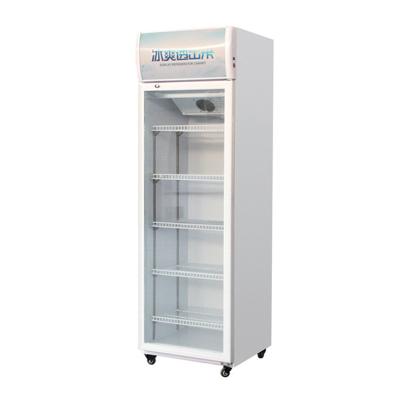 China Custom Deli Single-Temperature Open Upright Beverage Display Cooling Refrigerator for sale