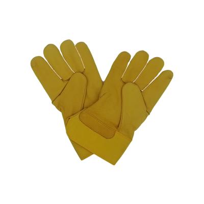 China High Quality Genuine Cowhide Labor Safety Hand Work Leather Protective Gloves General Purpose/Daily Use Life for sale