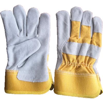 China Cow Leather Hand Protection General Purpose/Daily Life Split Leather Work EN420 Leather Gardening Gloves Carry Gardening Hand Gloves for sale