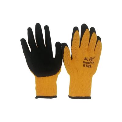 China Work Gloves Hand Protective Knit Poly Cotton Industry Ply Latex Gloves Rubber Palm Hand Protection Coated Garden Safety Gloves Manufacturers for sale