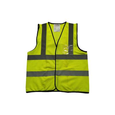 China Hot Selling Yellow Reflective Fabric Safety Water Proof Reflective Vest With Logo With Breathable Mesh for sale