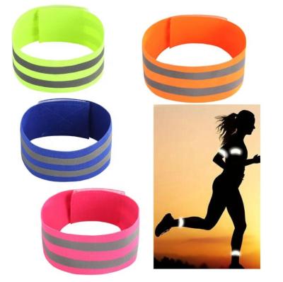 China Reflective High Visibility Water Proof Safety Reflective Wristbands Protective Running BraceletsReflective Armbands - Safety Running for sale