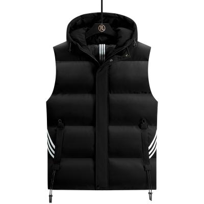 China Anti-wrinkle OEM ODM WholesalePlus size M-7XL men down vest men's hooded vest winter jackets men vests for sale