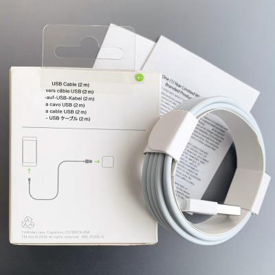 China Fast Speed ​​5IC Foxconn Usb Cable 2m/6ft E75 Chip Data Cable Fast Charging Cable For Iphone 11 pro Max XR X 8 x 7 6s with original box for sale