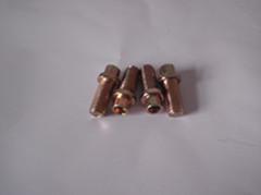 China double head hex bolts with drilled holes-for floor mat of treadmill_ for sale