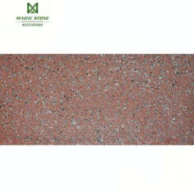 China Modernartisitc MS Cherry Red Wall Cladding Veneer Mall Non Slip Surface Water Proof Stone for sale