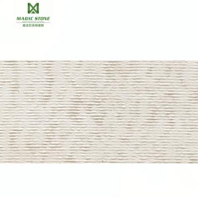 China Modernartisitc MS Cut Stone White Gray Color Wall Panel Veneer Fire Resistant Building Materials for sale