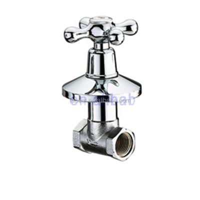 China Modern Chrome Plated Brass Angle Valve , Angle Check Valve For Bathroom for sale