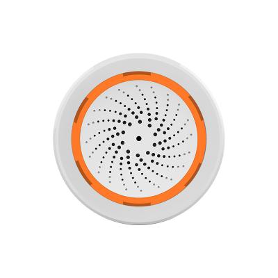 China Customized App MOKO OEM ODM Smart Home Zigbee 3.0 Smart Life/Indoor Siren with Temperature and Humidity Sensor for Remote Alarm the House for sale