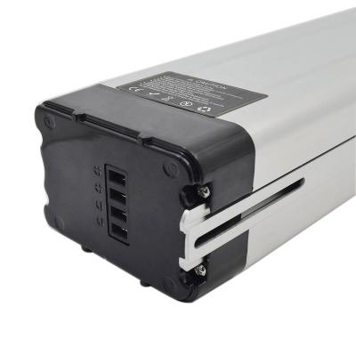 China Safe Rechargeable 24v36v48v Ebike 10ah 20ah Lithium Battery Rear Rack Battery for sale