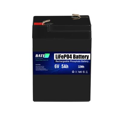 China Toys BAT 6Voltage 5amperes 6V5Ah lifepo4 children's toy car battery battery pack with BMS for sale