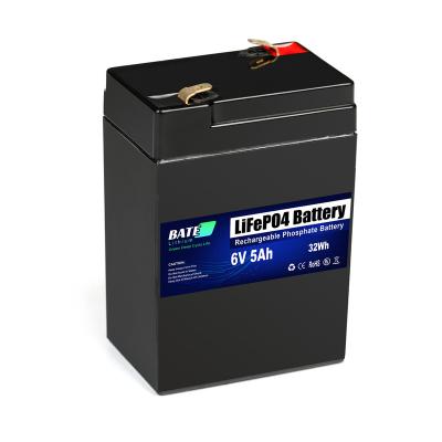 China Hot selling toys 6V5AH lithium iron phosphate battery pack lifepo4battery with BMS for sale