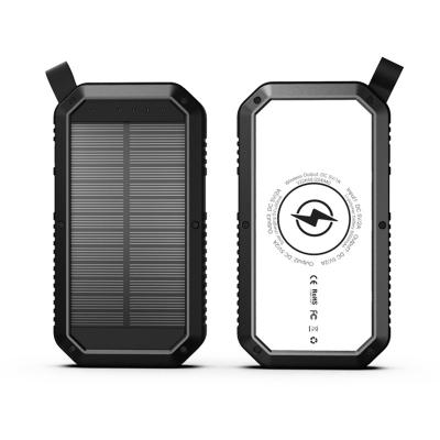 China High Capacity 10000mah Fast Waterproof Home Support Charging Solar Power Bank Mobile Solar Power Banks for sale