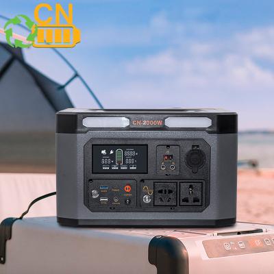 China BCL Wholesale Energy Storage Battery 2000w Outdoor Portable Backup Power Station Wireless Charging Solar Generator for sale