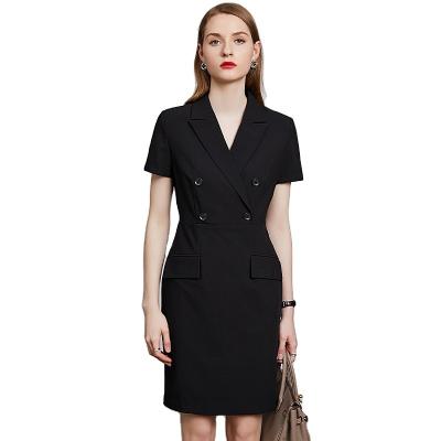 China 2022 Latest Design Lady Cloth Woman Office Elegant Formal Pencil Dress Breathable Casual Career Dresses for sale