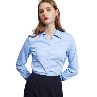 China Autumn Leisure Shirt Plus Size Women's Anti-pilling Women's Blouses And Shirts Tops Woven Long Sheath Ladies For Women Casual Short for sale