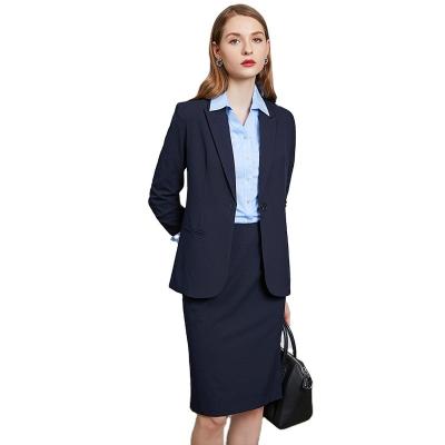 China Anti-pilling women's casual suit pants professional women's slim suit of suit profession interview two-piece uniform overall long sleeve for sale