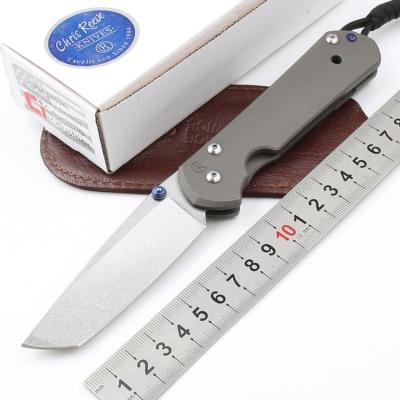 China 21st Anniversary Folding Knife D2 Blade Blade Stone Outdoor Camping Multi Functional Handle Titanium T-Head Wash Survival Tactical Hunting Knife for sale