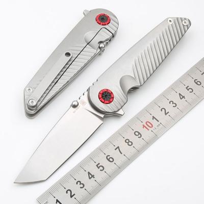 China Double action EDC pocket knife folding handle knife 9cr18 blade high hardness multi functional steel outdoor camping knife for sale