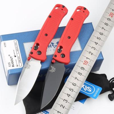 China 535 Multi Functional D2 Handle D2 Blade Plastic Red High Hardness Multi Function Knife Handle Action EDC Pocket Knife Multi Functional Times Pocket Knife for sale