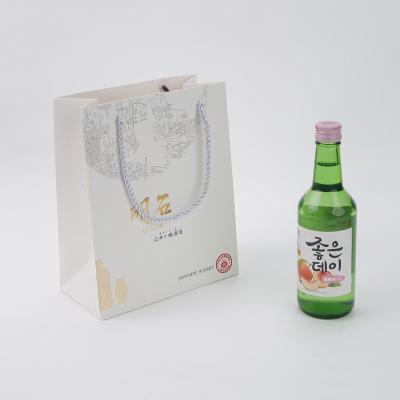 China Recyclable Customize Your Own Custom Logo Wine Logo Stocking Premium Private Label Packaging Bag Wine Paper for sale