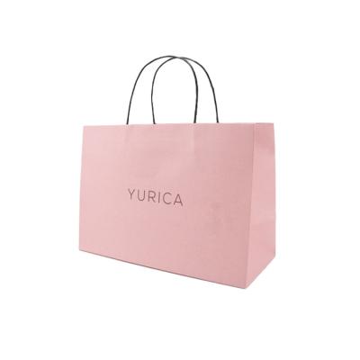 China Recyclable Fashionable Clothes Packing Bag With Art Paper Material For Shopping Bag And Coffee Goods Bag for sale