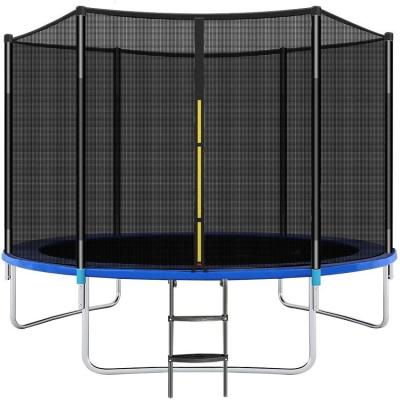 China Eco-Friendly 12Ft 10Ft Bungee Kids Garden Trampolines Cheap Large Trampoline Bed With Ball Pool for sale