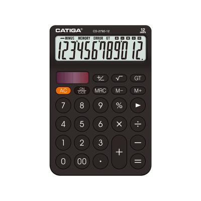 China Calculator 12 Digits Business General Purpose Calculator With Key Fashion CATIGA Mechanical Colorful Solar Calculator Electronic Desktop Calculator for sale