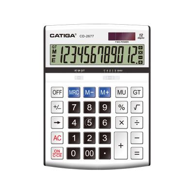 China CATIGA 12 Digits Business General Purpose Calculator With Fashion Mechanical Colorful Key Solar Calculator Electronic Desktop Calculator for sale