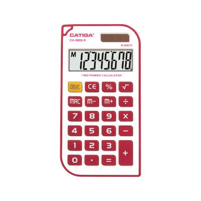 China Plastic General Purpose Calculator 8 Digits Head Colorful Appearance Easy To Carry CATIGA Calculator Electronic Calculator Solar Handheld Calculator for sale