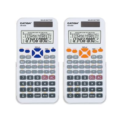 China Student Scientific Professional Mathematics CATIGA 10+2 Electronic Calculator Solar Scientific Graphing Calculator for sale